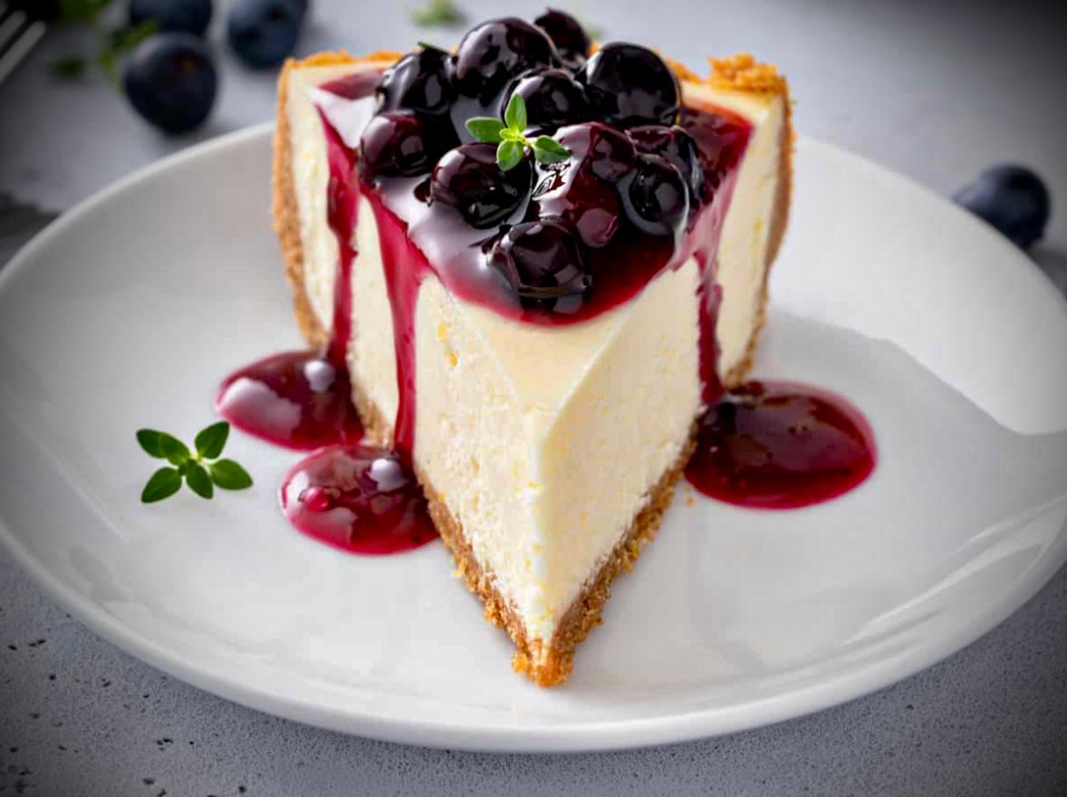 Blueberry cheesecake